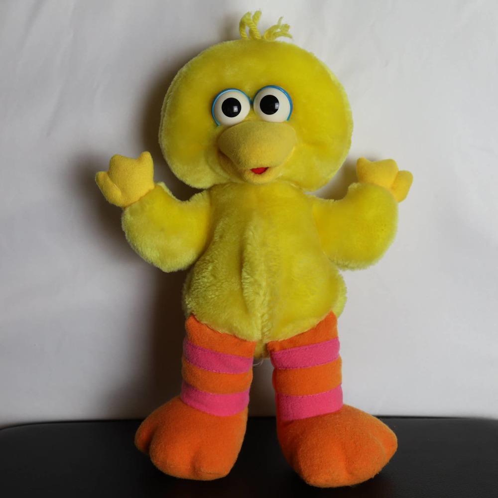Tickle Me Big Bird Plush Tyco Sesame Street 12" Stuffed Toy Works 90's Vintage